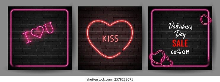 illustration of love and romance heart greetings background for Happy Valentine's Day