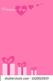 illustration of love and valentine day. Vector symbols of love for Happy Women's, Mother's, Valentine's Day, birthday greeting card design. vector valentines day background and landscape