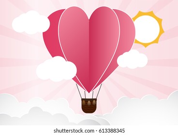 Card Valentines Day Balloon Heart Love: стоковая векторная графика (без лиц...