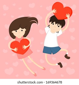 illustration of lovers