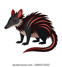 illustration of Lowland Streaked Tenrec animal
