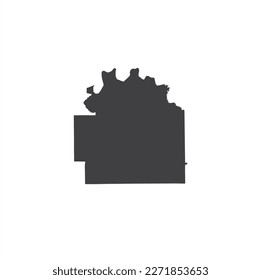 ilustración del condado de lowndes, arte vectorial.