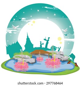 illustration. Loy Krathong Festival 1