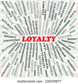 illustration of loyalty concept.