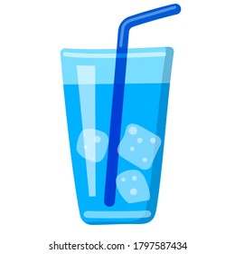 illustration of the lsparkle water glass and beverage icon