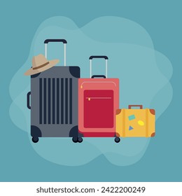 Illustration of a Luggage Vector	
