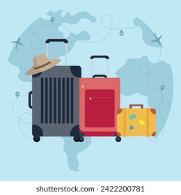 Illustration of a Luggage Vector	
