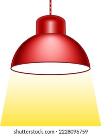 Ilustración de una lámpara luminosa
