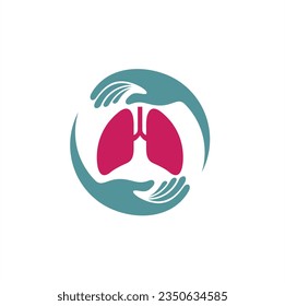 illustration of lung, lung icon, vector art.