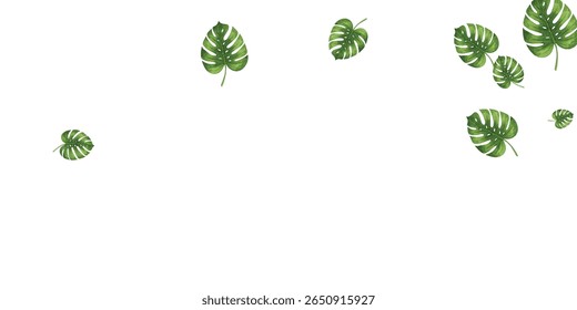  illustration of a lush Monstera plant in a blue pot, perfect for home decor, botanical art, or nature-themed designs. The vibrant green leaves and artistic style add a touch of elegance and freshness