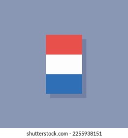 Illustration of Luxembourg flag Template