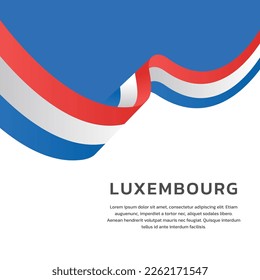 Illustration of Luxembourg flag Template