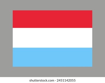 illustration of the Luxemburg flag