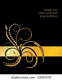 Illustration of luxurious invitation card - vector