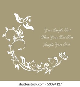 Illustration of luxurious invitation card - vector