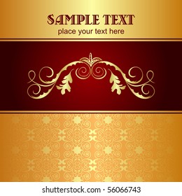 Illustration luxury background for design card - vector