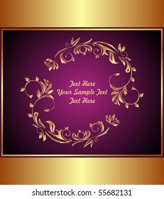 Illustration luxury background for design or packing - vector