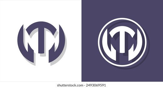Illustration of Luxury Design Logo Initial "LTJ" in Vector