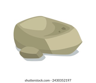 Illustration of a lying stone