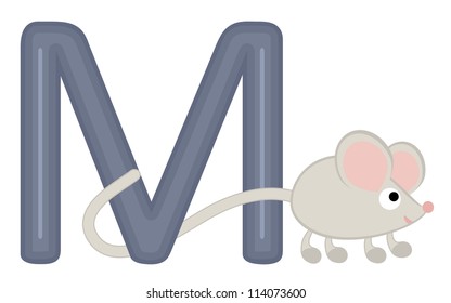 Illustration of M for mouse