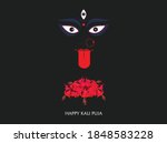 Illustration of Maa Kali "Welcome Goddess Kali.