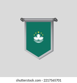 Illustration of Macau flag Template