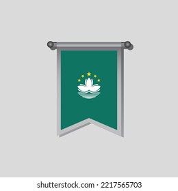 Illustration of Macau flag Template