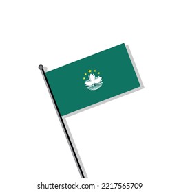 Illustration of Macau flag Template