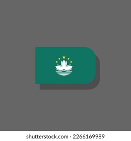 Illustration of Macau flag Template