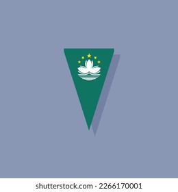 Ilustración de la plantilla de bandera de Macao