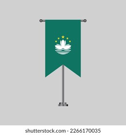 Illustration of Macau flag Template