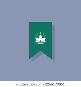 Illustration of Macau flag Template