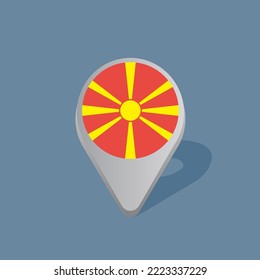 Illustration of Macedonia flag Template