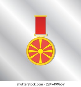 Illustration of Macedonia flag Template