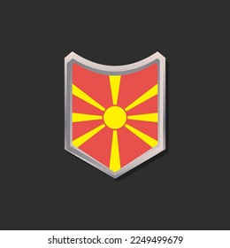 Illustration of Macedonia flag Template