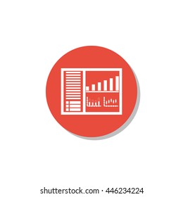Illustration Of Machine Learning Dashboard Icon. Premium Quality Web Icon.