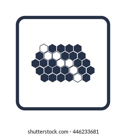 Illustration Of Machine Learning Data Pattern System Icon. Premium Quality Web Icon.