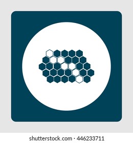 Illustration Of Machine Learning Data Pattern System Icon. Premium Quality Web Icon.