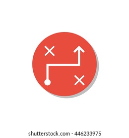 Illustration Of Machine Learning Decision Making Icon. Premium Quality Web Icon.