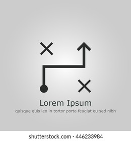 Illustration Of Machine Learning Decision Making Icon. Premium Quality Web Icon.
