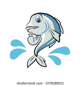 illustration of Mackerel thumbs up