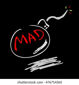 Illustration for mad explosion
