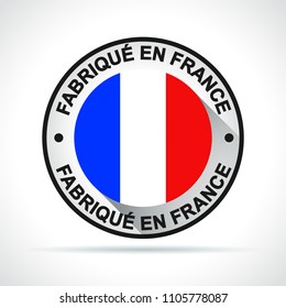 Illustration of made in france icon french translation