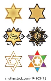 illustration with magen david