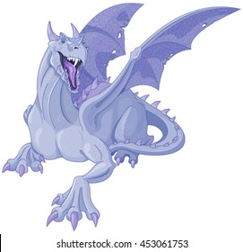 Illustration of magic dragon 