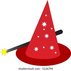 illustration of a magic hat