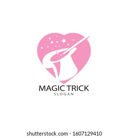 Illustration of magic hat with wand