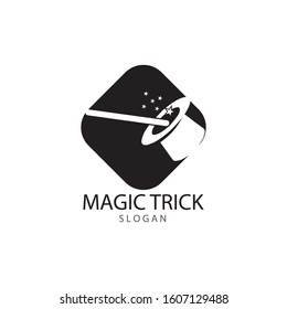 Illustration of magic hat with wand