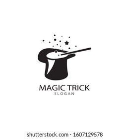 Illustration of magic hat with wand