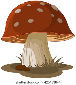 Illustration of magic mushroom